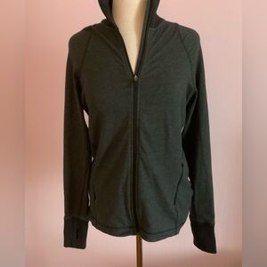 Nike Women's Dark Charcoal Full-Zip Bomber Jacket